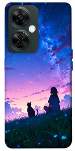 Чехол Space girl and cat для OnePlus Nord CE 3 Lite