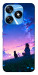 Чехол Space girl and cat для TECNO Spark 10