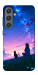 Чехол Space girl and cat для Galaxy S24+