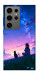 Чехол Space girl and cat для Galaxy S24 Ultra