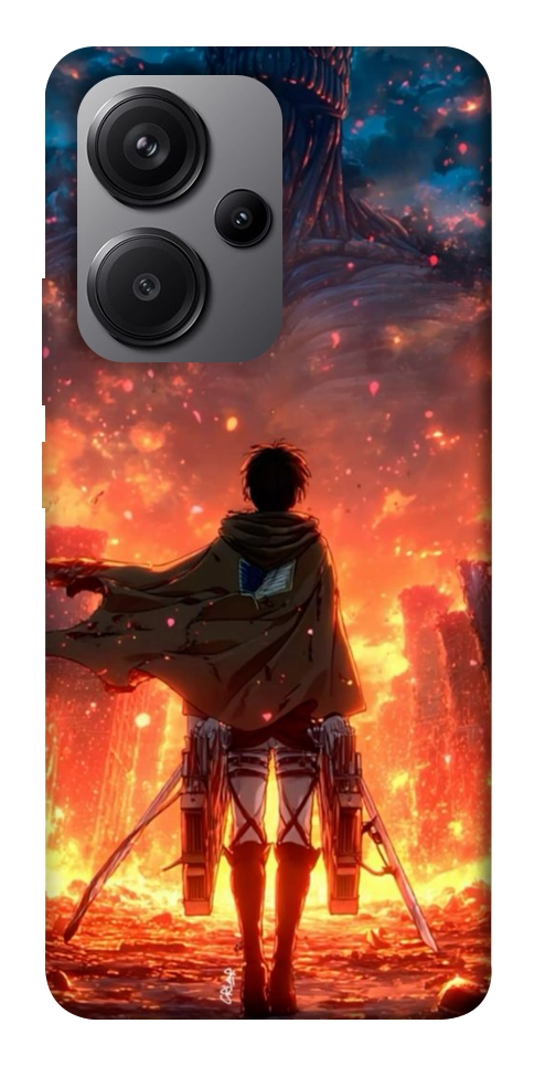 Чохол Attack on titan eren для Xiaomi Redmi Note 13 Pro+