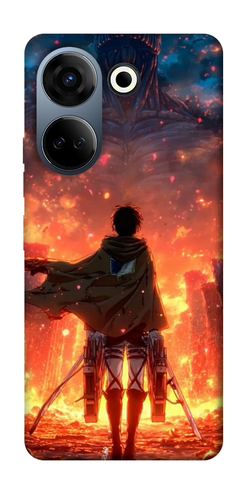 Чехол Attack on titan eren для TECNO Camon 20 Pro (CK7n)