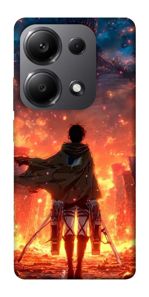Чохол Attack on titan eren для Xiaomi Redmi Note 13 Pro 5G