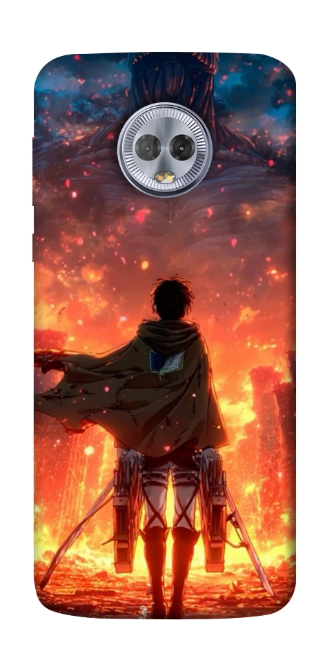 Чохол Attack on titan eren для Motorola Moto G6 Plus