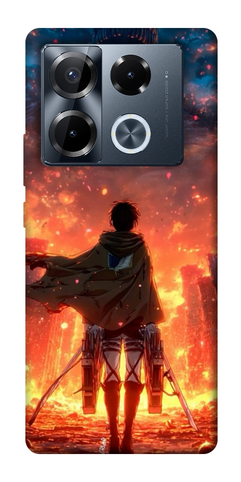 Чехол Attack on titan eren для Infinix Note 40 Pro 4G