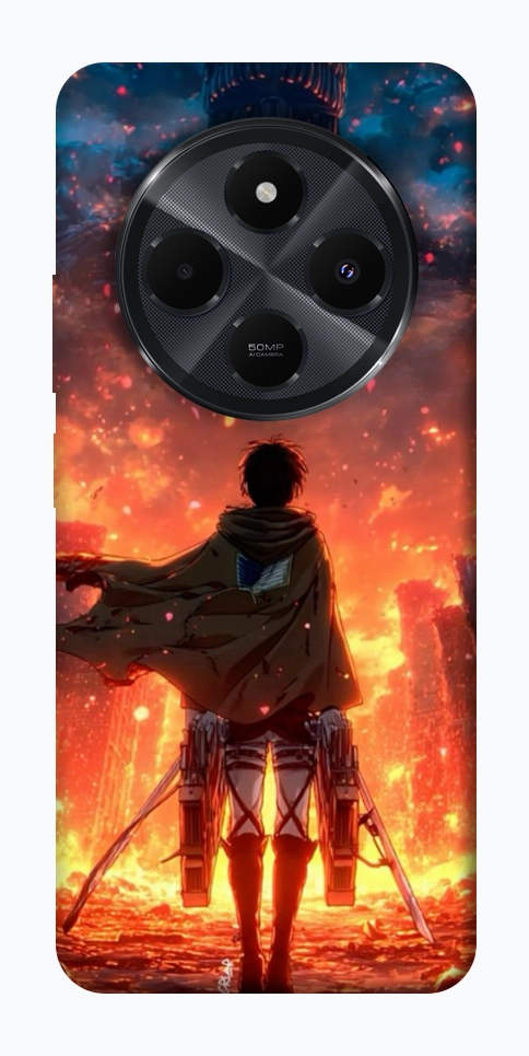 Чохол Attack on titan eren для Xiaomi Redmi 14C