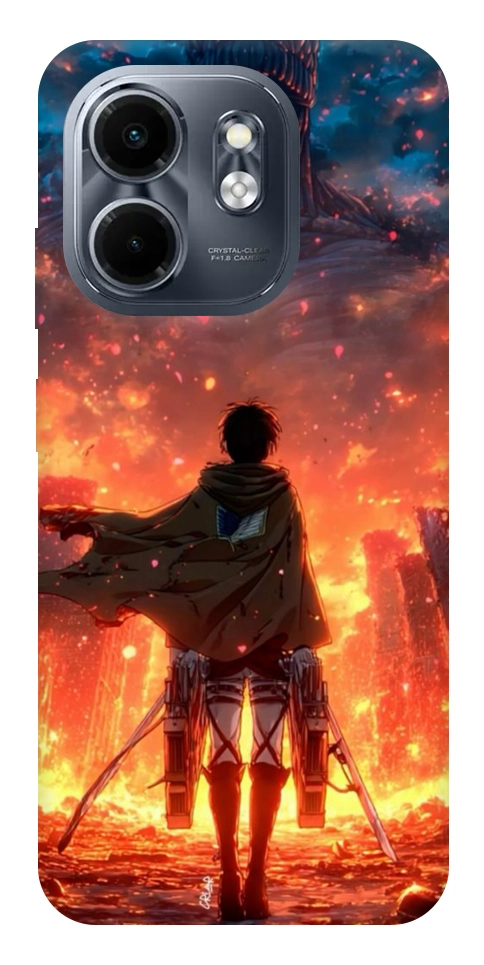 Чехол Attack on titan eren для Infinix Smart 9 4G