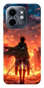 Чохол Attack on titan eren для Infinix Hot 50i