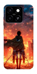 Чохол Attack on titan eren для ZTE Blade A55 4G