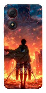 Чохол Attack on titan eren для ZTE Blade A34 4G