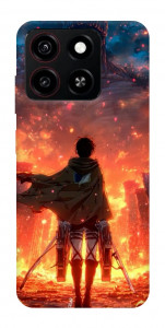Чехол Attack on titan eren для ZTE Blade A35 4G