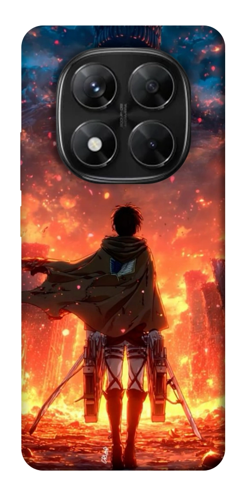 Чохол Attack on titan eren для Xiaomi Redmi Note 14 Pro 5G