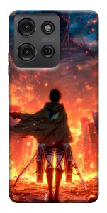 Чехол Attack on titan eren для Motorola Moto G75 5G