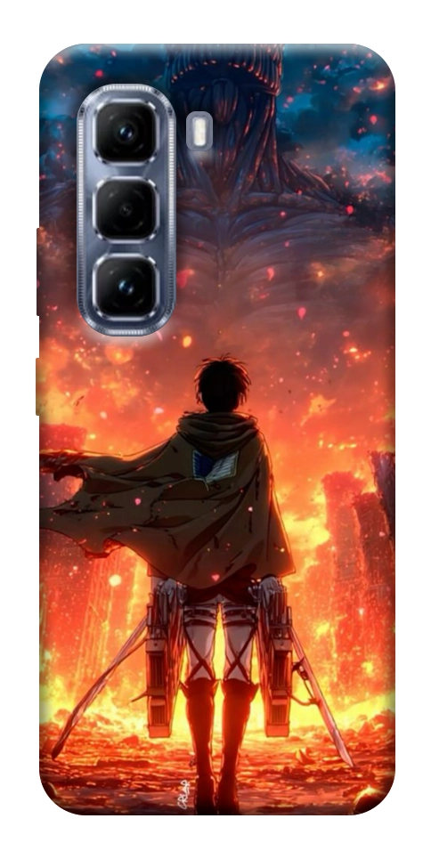 Чехол Attack on titan eren для Infinix Hot 50 Pro