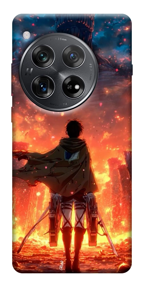 Чехол Attack on titan eren для OnePlus 12
