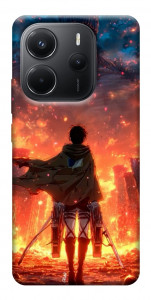 Чехол Attack on titan eren для Xiaomi Redmi Note 14 4G (Europe version)
