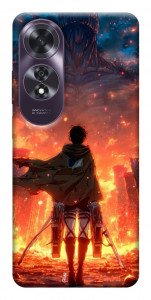 Чехол Attack on titan eren для Oppo A60 4G