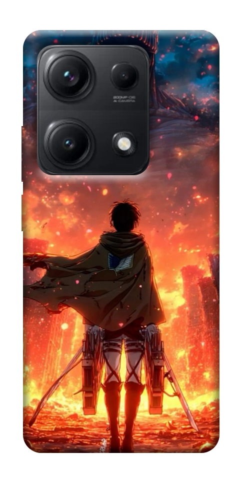Чехол Attack on titan eren для Xiaomi Redmi Note 14S