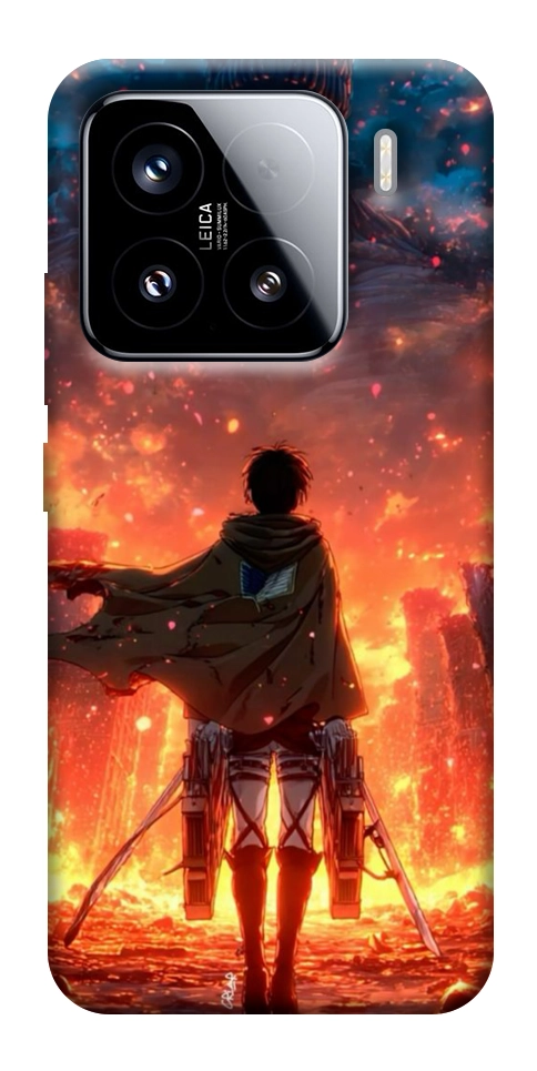 Чехол Attack on titan eren для Xiaomi 15