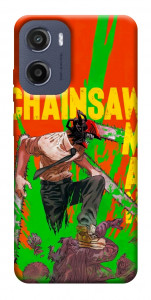 Чехол Chainsaw man для Motorola Moto E15