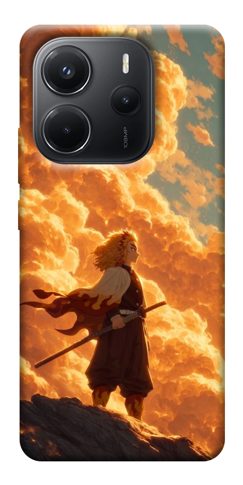 Чехол Demon slayer kyojuro для Xiaomi Redmi Note 14 4G (Europe version)