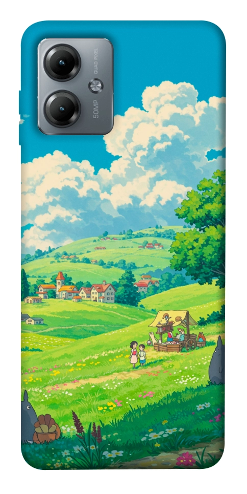 Чохол Miyazaki landscape для Motorola Moto G14