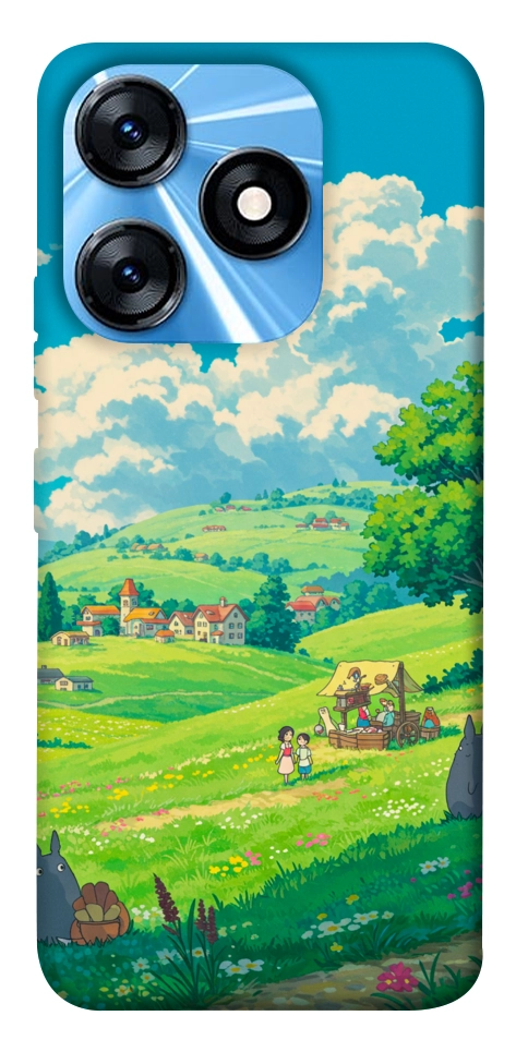 Чехол Miyazaki landscape для TECNO Spark 10