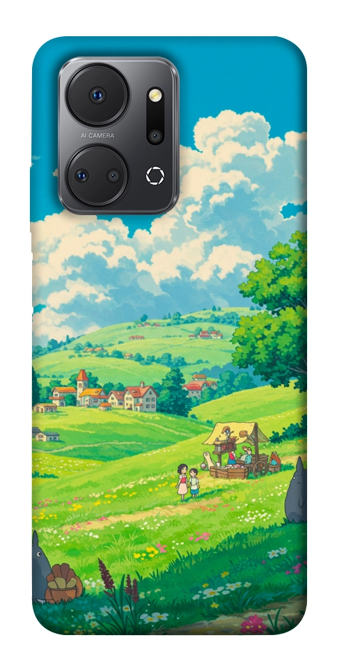 Чехол Miyazaki landscape для Huawei Honor X7a