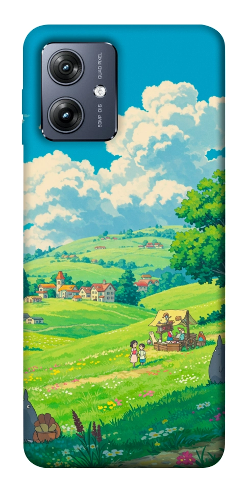 Чохол Miyazaki landscape для Motorola Moto G54