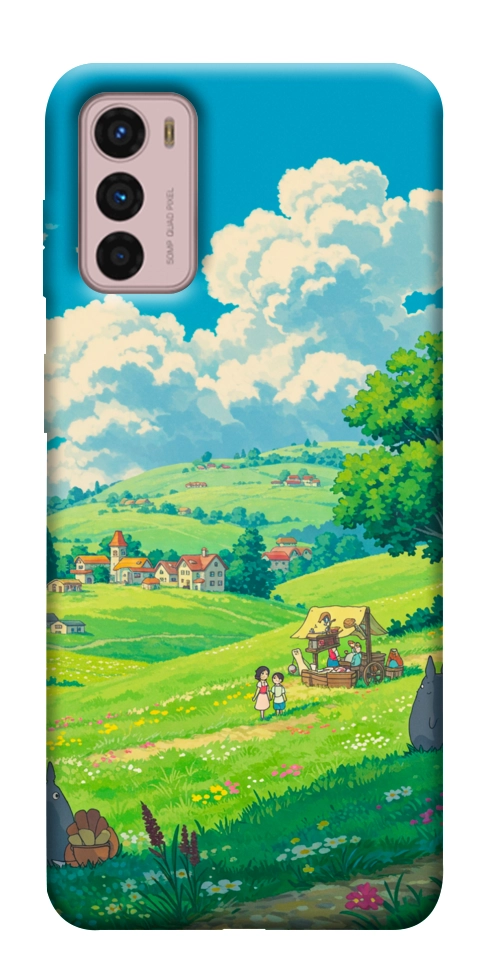 Чохол Miyazaki landscape для Motorola Moto G42