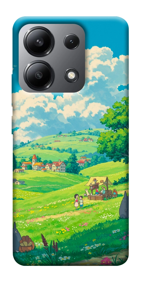 Чехол Miyazaki landscape для Xiaomi Redmi Note 13 4G