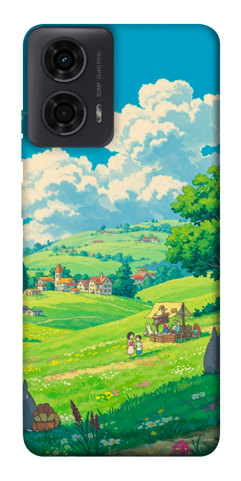 Чохол Miyazaki landscape для Motorola Moto G04
