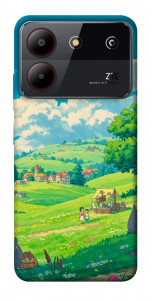 Чохол Miyazaki landscape для ZTE Blade A54 4G