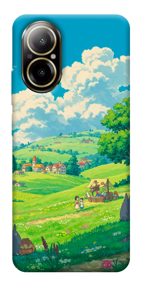 Чехол Miyazaki landscape для Realme C67 4G