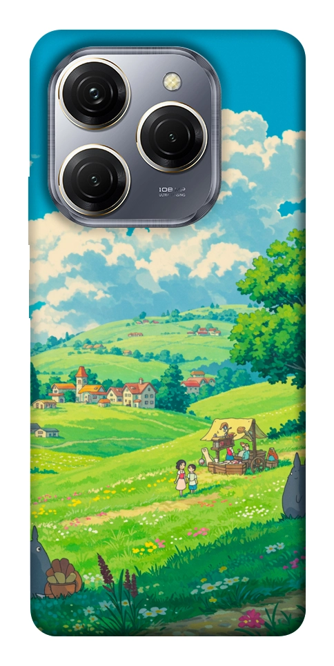 Чохол Miyazaki landscape для TECNO Spark 20 Pro