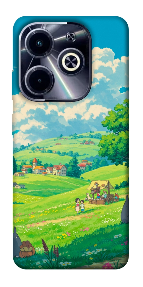 Чехол Miyazaki landscape для Infinix Hot 40i