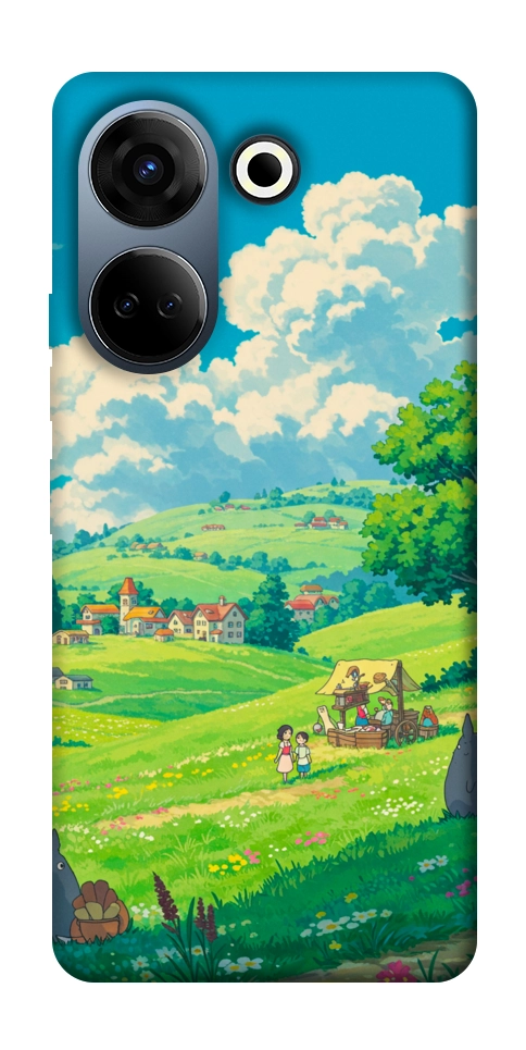 Чохол Miyazaki landscape для TECNO Camon 20 Pro (CK7n)