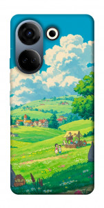 Чохол Miyazaki landscape для TECNO Camon 20 Pro (CK7n)
