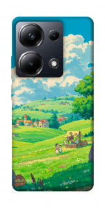 Чехол Miyazaki landscape для Xiaomi Poco M6 Pro 4G