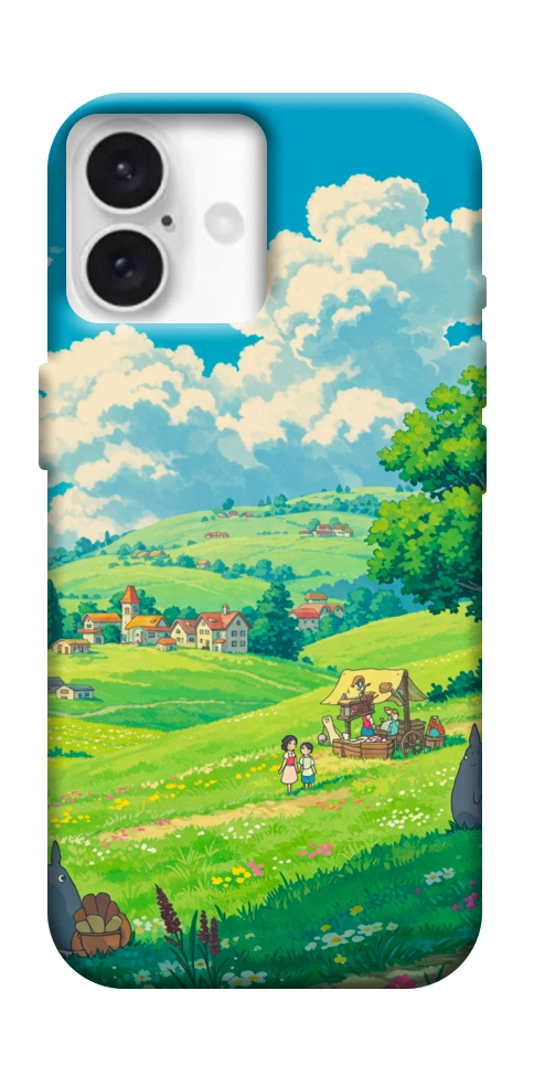 Чохол Miyazaki landscape для iPhone 16 Plus