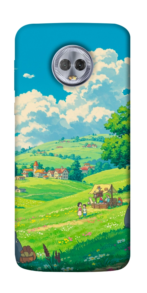 Чохол Miyazaki landscape для Motorola Moto G6 Plus