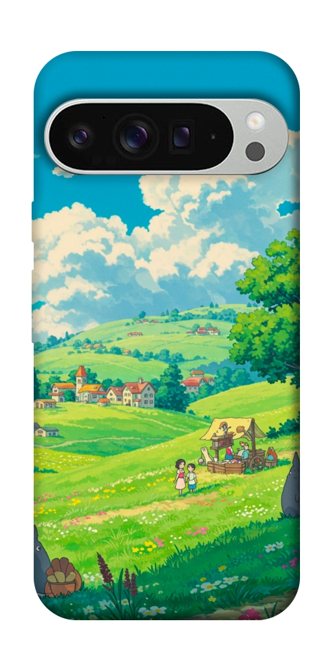 Чехол Miyazaki landscape для Google Pixel 9 Pro XL
