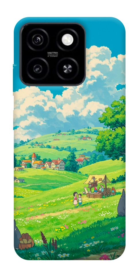 Чохол Miyazaki landscape для ZTE Blade A55 4G