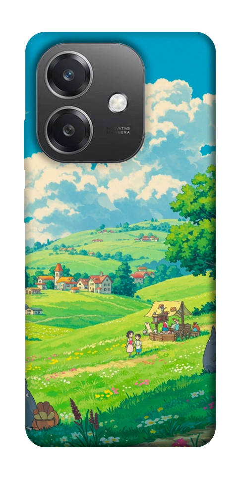 Чохол Miyazaki landscape для Oppo А3х 4G