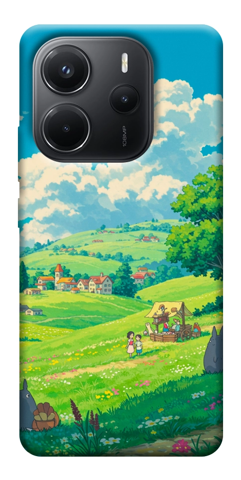 Чохол Miyazaki landscape для Xiaomi Redmi Note 14 4G (Int. version)