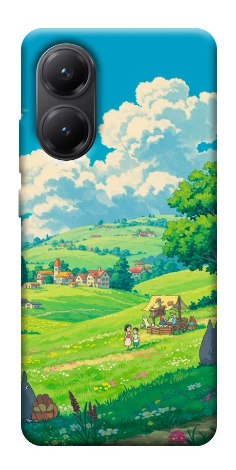 Чехол Miyazaki landscape для Xiaomi Poco X7 Pro
