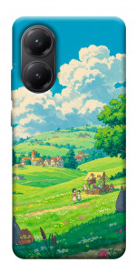 Чехол Miyazaki landscape для Xiaomi Poco X7 Pro