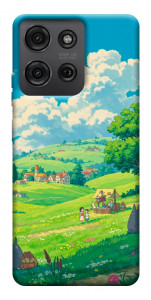 Чехол Miyazaki landscape для Motorola Moto G75 5G