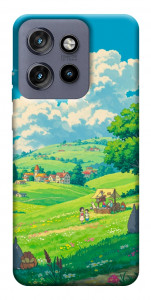 Чохол Miyazaki landscape для Motorola Edge 50 Neo