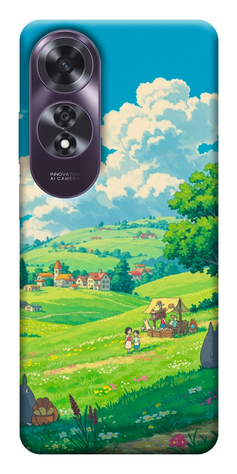 Чохол Miyazaki landscape для Oppo A60 4G